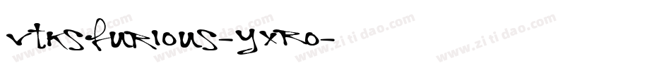 VtksFurious-YXRo字体转换