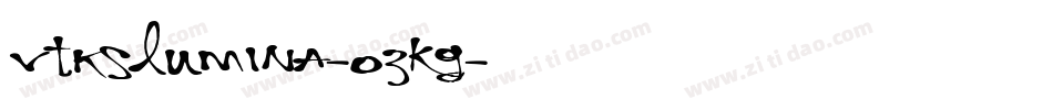 VtksLumina-0zKG字体转换