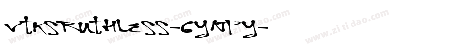 VtksRuthless-6YnpY字体转换