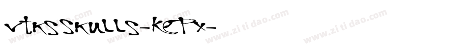 VtksSkulls-KEPX字体转换