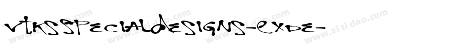 VtksSpecialDesigns-EXde字体转换