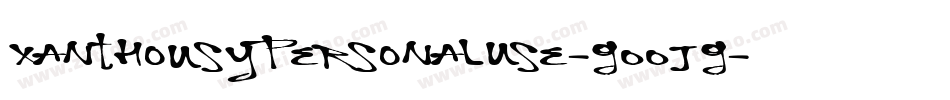 XanthousyPersonalUse-GOOjG字体转换