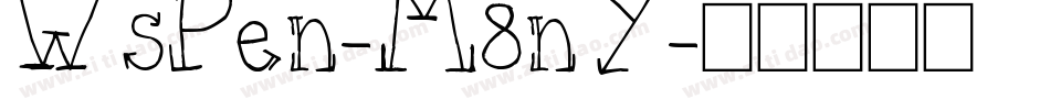 WsPen-M8nY字体转换