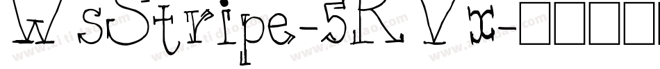 WsStripe-5RVx字体转换