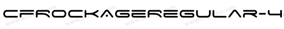 CfRockAgeRegular-4je9字体转换