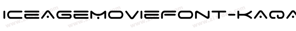 IceAgeMovieFont-KAqA字体转换