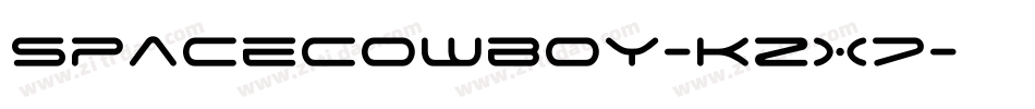 SpaceCowboy-KZX7字体转换