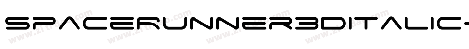 SpaceRunner3DItalic-vmmVM字体转换