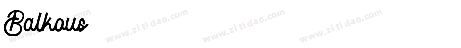 Balkous字体转换