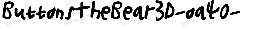 ButtonsTheBear3D-oa40字体转换