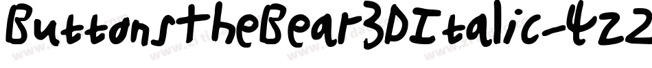 ButtonsTheBear3DItalic-4z2K字体转换