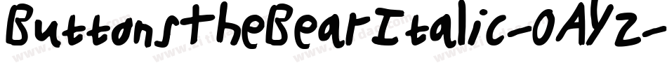 ButtonsTheBearItalic-0AYz字体转换