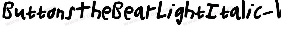 ButtonsTheBearLightItalic-Wn4A字体转换