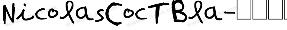 NicolasCocTBla字体转换
