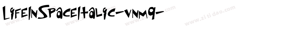 LifeInSpaceItalic-vnm9字体转换
