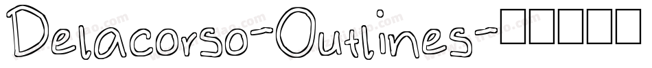 Delacorso-Outlines字体转换