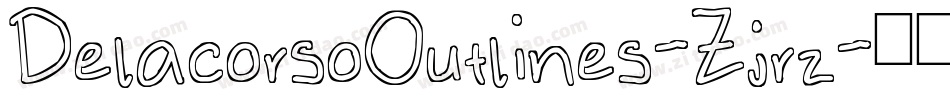 DelacorsoOutlines-Zjrz字体转换