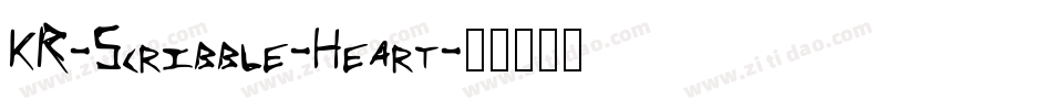 KR-Scribble-Heart字体转换