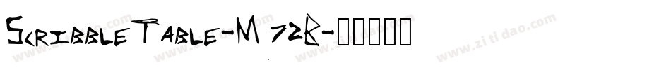 ScribbleTable-M72B字体转换