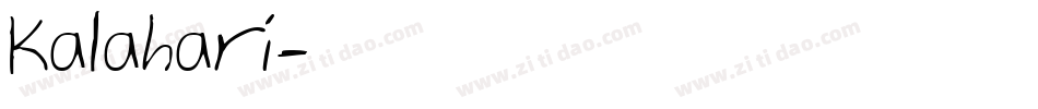 Kalahari字体转换