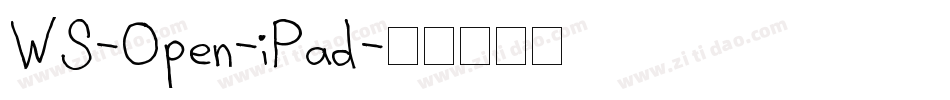 WS-Open-iPad字体转换