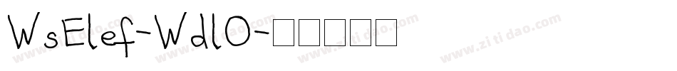 WsElef-WdlO字体转换