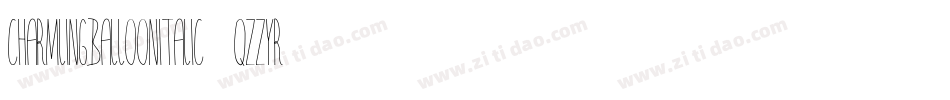 CharmlingBalloonItalic-qZZYr字体转换