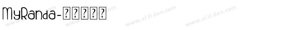 MyRanda字体转换