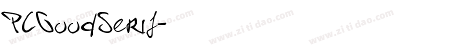 PCGoodSerif字体转换