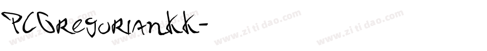 PCGregorianKK字体转换