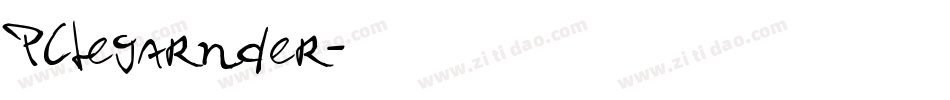 PCLegarnder字体转换