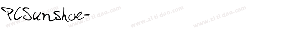 PCSunshoe字体转换
