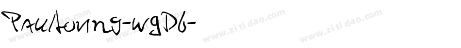 PaulLoving-w9D6字体转换