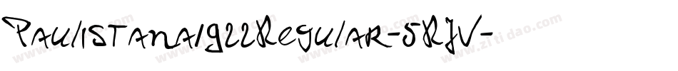 Paulistana1922Regular-5RJV字体转换