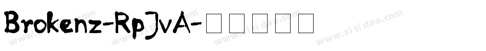 Brokenz-RpJvA字体转换