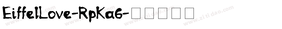 EiffelLove-RpKa6字体转换