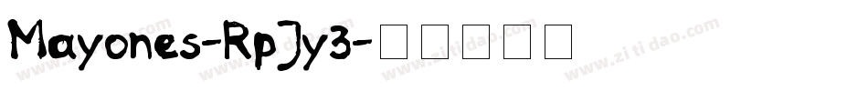 Mayones-RpJy3字体转换