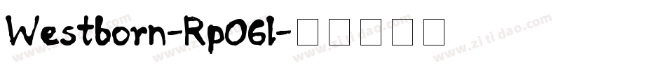 Westborn-Rp06l字体转换