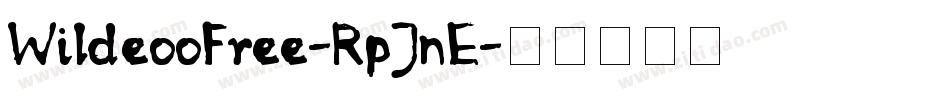 WildeooFree-RpJnE字体转换