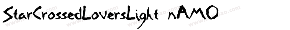 StarCrossedLoversLight-nAMO字体转换