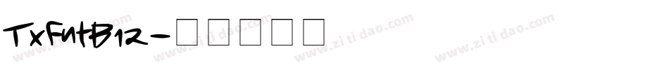 TxFntB12字体转换