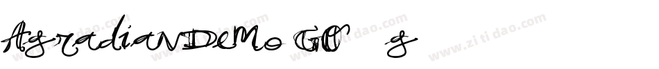 AgradianDemo-GO38g字体转换
