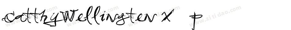 CatthyWellingten-x38p8字体转换