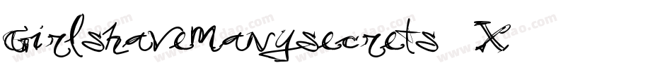 Girlshavemanysecrets-2X38字体转换