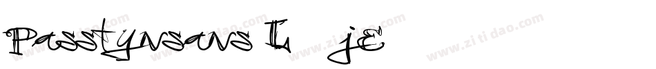 Passtynsans-L38jE字体转换