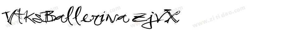 VtksBallerina-zjvX字体转换