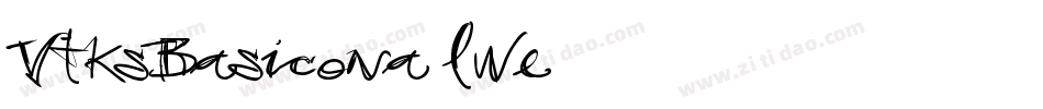 VtksBasicona-lwe5字体转换