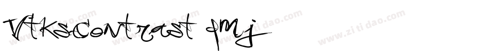 VtksContrast-qmj1字体转换