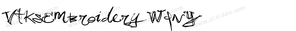 VtksEmbroidery-WqnY字体转换
