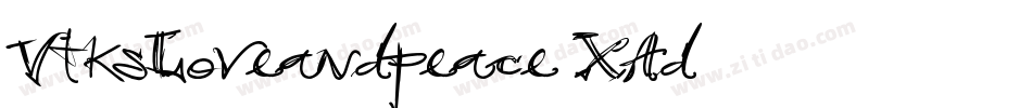 VtksLoveandpeace-XAd9字体转换
